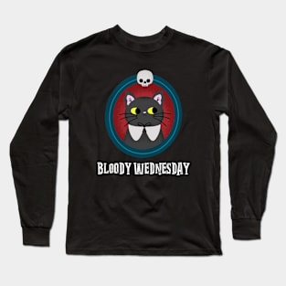 Bloody Wednesday Black Cat Long Sleeve T-Shirt